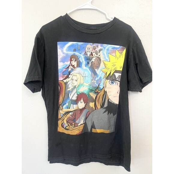 Naruto War Madara Tobi Itachi Sasuke Shirt Large Vintage Y2K Anime - Picture 1 of 5
